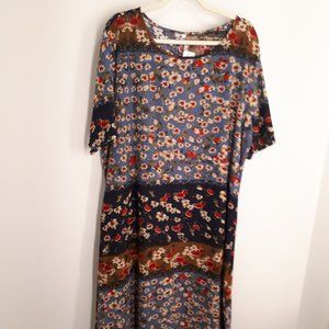 T shirt style floral dress
